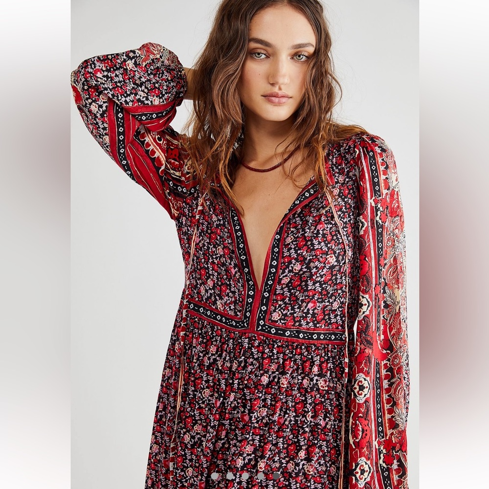 NWT - Happy Feelings Midi Dress - Picture 2 of 4